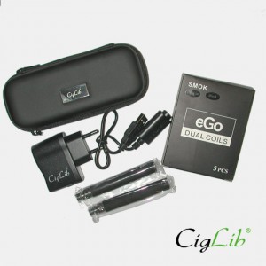 Kit MEGA CigLib-EGO-DC Dual Coil 1000 mAH full Kit MEGA CigLib-EGO-DC Dual Coil 1000 mAH full