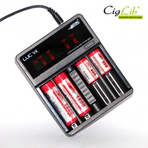 Chargeur V4 Efest LUC LCD (chargeur universel 4 canaux) Chargeur V4 Efest LUC LCD (chargeur universel 4 canaux)
